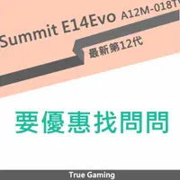 在飛比找蝦皮購物優惠-微星 Summit E14Evo A12M-018TW 14