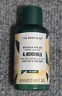 The Body Shop Vegan Shower Cream Almond Milk For Dry Skin 60 ml 2 Fl Oz NEW