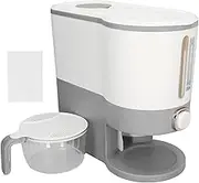 Rice Dispenser, Rice Storage Container with Cup, Food Dispenser, Cereal Grain Bucket, Storage Container for Cereal, Household, Kitchen Organization (Light Gray) (Small Jewel Green) (Small Lake Blue)