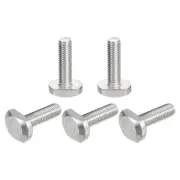 T-Slot Bolts, 5pcs M10x35mm Drop-in Stud Sliding Bolts 304 Stainless Steel