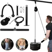 Arm Strength Fitness DIY Pulley Cable Machine GYM Home Triceps Extension Workout