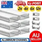 20mm 1m Aluminium light channel Frosted Cover Profile bar Led Strip Lights AU