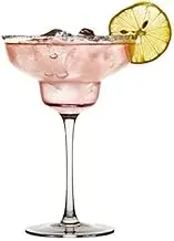 kddigz Margarita Glass Set of 6 Cocktail Wine Glasses Classic for Drinking Wide Mouth Cocktail Wine Drinking Glasses Glass Super Clarity Clear Set 200ml Transparent (Set of 6) 190 ML,Clear