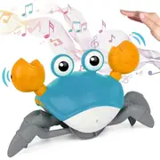 Infant Electronic Light Up Crab Crawling Toys with Music and Lights for Kids