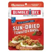 Bumble Bee Sun-Dried Tomato & Basil Seasoned Tuna, 2.5 oz Pouch - Ready to Ea...