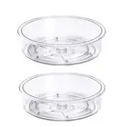 Lazy Susan Cabinet Organizer Clear Turntable Food Pantry Storage Container