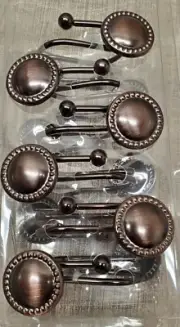 12 Beaded Shower Curtain Hooks with Bronze Finish By Better Homes And Gardens