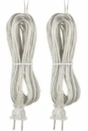 Westinghouse 7009800- 8' SPT-2 Silver Cord Set