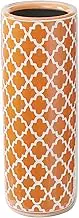 HOZUSO Porcelain Ceramic Umbrella Stand Umbrella Holder Modern Style Floor Vase for Storing Canes Walking Sticks for Entryway Indoor Decor 24‘’High