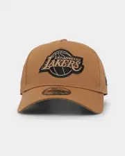 [New Era] New Era Los Angeles Lakers 9forty A-frame Snapback Wheat/black - Size ONE ONE Wheat/Black