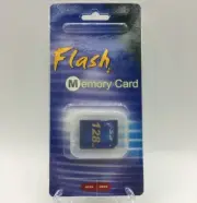 Vintage Secure Digital Flash Memory SD Card - 128Mb - Class 2 (SD128M0405B)