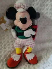 Golfer Mickey Mouse Plush Bean Bag Beanies A magical place Disneyland RESORT mbb