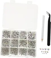 Beaupretty 1 Set Colorful Flatback Rhinestones Compartment Acrylic Nail Gems for Crafts Decoration Durable Beads for Stunning Nail Art for Personal Style