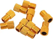 TOPPERFUN 10pcs Nozzle Adapter Valve Adapter Kit Bike Pump Inflate Valve Adapters Air Compressor Inflate Valve Adapter Bike Accessories Bike Pump Adapter