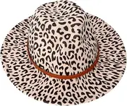 [BESTYASH] Ladies Big Brim Hat Woolen Jazz Black Cap British Style Fashion Flat-Edge