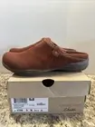 Clarks Collection Roseville Echo Mahogany Suede Clog Women Size 8 New With Box