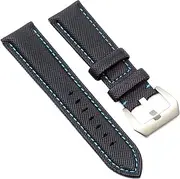[FULNES] 20MM 22MM 24MM 26MM Carbon Fibre Nylon Canvas Watch Strap For Panerai Hamilton TAG OMEGA HEUER Men's Wrist Watch Band Bracelet