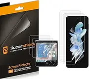 Supershieldz (2 Pack) Designed for Samsung Galaxy Z Flip 5 (2 Main Screen and 2 Front Screen) Screen Protector, High Definition Clear Shield (TPU)