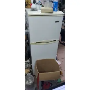 2014年～二手中古東元130公升雙門冰箱，型號R1302W，2014年，保固3個月，請詢問大戶藥師