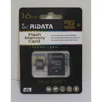 在飛比找蝦皮購物優惠-錸德 Ridata micro SDHC 16GB 記憶卡(