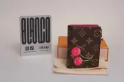 Louis Vuitton X Takashi Murakami Cherry Lisa Wallet M13420 Red Brown Monogram