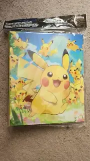 Pikachu Large Gathering Card Collection File Ring Binder Folder Pokemon Center