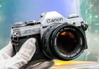 在飛比找Yahoo!奇摩拍賣優惠-二手新中古:經典CANON AT-1+NFD 50mm F1