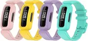 Bands Compatible with Fitbit Ace 3 for Kids Colorful Silicone Watch Strap Accessories Replacement Wristbands for Ace 3 for Boys Girls