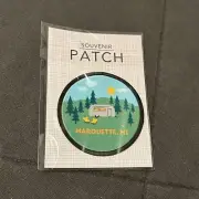 Marquette Michigan Souvenir Iron-On Camping Patch