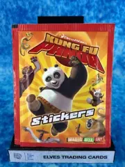 Kung Fu Panda Unopened Sealed Sticker Packet Magic Box Int. 2008