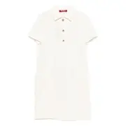 [Max Mara Studio] Max Mara Studio Gold-button Polo Dress 42 IT NEUTRALS