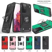 For Samsung Note 20 Plus S21 S20 Plus Ultra Hard Armor Ring Holder Case Cover