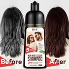 BSY Noni Dark Brown Hair colour shampoo -180 ml - Pump Pack | No Ammonia | 3 in
