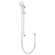 Round 3 Function Hand Shower on Rail Column, Polished Chrome
