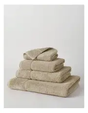 [Vue] Combed Cotton Ribbed Towel Range in Straw