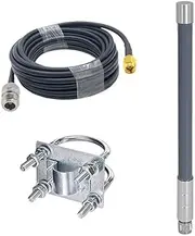 915MHz Lora Antenna 5.8dBi 3DFB Low Loss Cable for Meshtastic Nebra Bobcat 300 Cal-Chip RAK V2 Syncrobit SenseCAP M1 Helium HNT Miner Hotspot Gateway (Gray, 35CM)