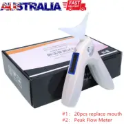 Peak Flow Meter Digital PEF Electronic Spirometer Lung Tester Replacement Mouths