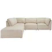 [James Lane] Amelia Modular Sofa Isla Sea Pearl - 5 Piece