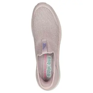 【SKECHERS】D Lux Walker 女 休閒鞋 健走 厚底 套入式 避震 舒適 粉紅(149817MVE)