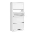 NNEDSZ 60 Pairs Shoe Cabinet Shoes Rack Storage Organiser Shelf Cupboard Drawer
