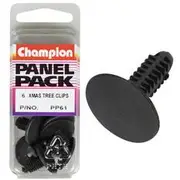 Champion Panel Pack Christmas Tree Clips PP61, Black