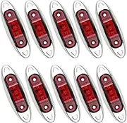 10PCS 12V 24V 3LED Car Side Marker Light Clearance Lamp Truck Light Trailer Warning Light