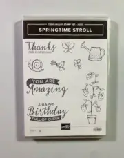 Stampin' Up! Springtime Stroll Stamp Set - RETIRED - NEW