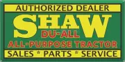 SHAW DU-ALL GARDEN TRACTORS DEALER OLD VINTAGE SIGN REMAKE ALUMINUM SIZE OPTIONS