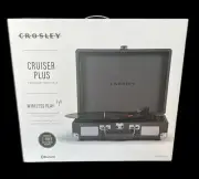 Crosley Vinyl Record Player Cruiser Plus Bluetooth Portable Turntable NEW in Box