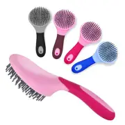 1x Horse Mane And Tail Brush Professional Humanized Handle Horsetail Comb Random