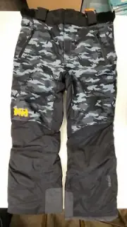 Helly Hansen No Limits Boys Pants Primaloft Insulated, Camo, Size 152/12, NEW!!