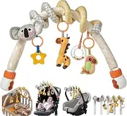 TUMAMA Baby Stroller Arch Toy,Portable Baby Mobile for Bassinet,Car Seat Crib Accessories Travel Activity Arch for Babies Infants 0-12 Months