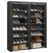 7-Tier Shoe Storage Organizer with Dustproof Cover Closet Cabinet Shelf Holds up