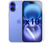 10 Pack Soft PET Film Screen Protector Guard for Apple iPhone 16 PLUS Front Bulk